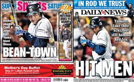 NY tabloid covers for Saturday, May 8, 2010