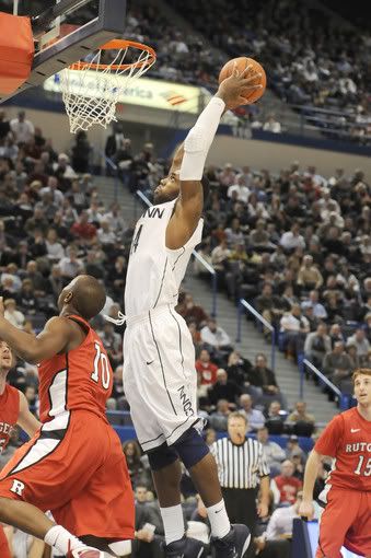 UConn forward Alex Oriakhi provides an exclamation point during a run in the second half