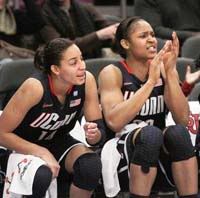 Bria Hartley (L), Maya Moore (R)