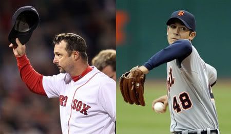 Tim Wakefield (L), Rick Porcello (R)