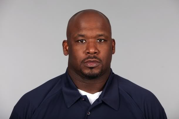 In this handout image provided by the NFL, Corwin Brown of the New England Patriots poses for his 2010 NFL headshot circa 2010 in Foxborough, Massachusetts.