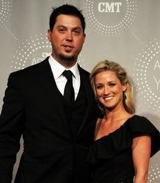 : Boston Red Sox Pitcher Josh Beckett and Holly Fisher attend the CMT Artists of the Year at The Factory on November 30, 2010 in Franklin, Tennessee.