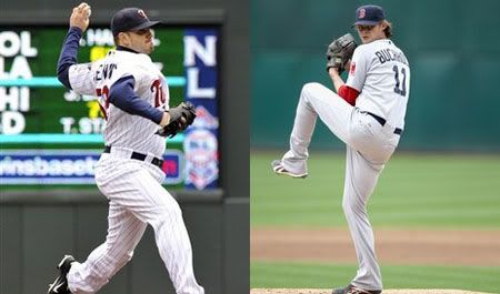 Brian Duensing (L), Clay Buchholz (R)