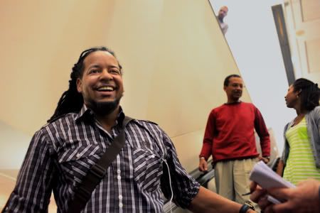 Manny Ramirez, who this week will sign his contract with the Rays, arrives at Tampa International Airport. The designated hitter says he has lost 12 pounds during the offseason. And as for joining the Rays? “It feels great.”