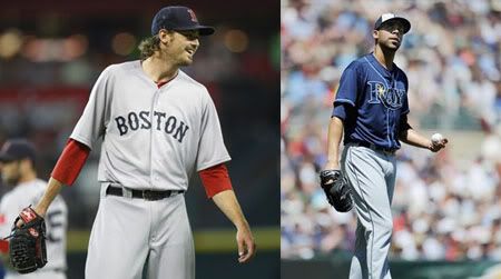 Andrew Miller (L), David Price (R)