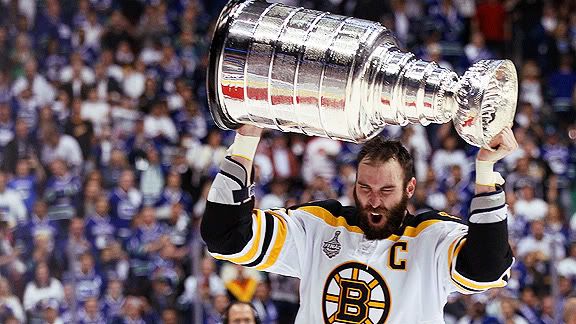 Zdeno Chara Hoists the Stanley Cup