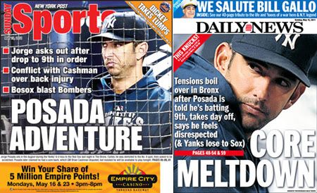 NY Daily News & NY Post sports page covers for Sunday, May 15