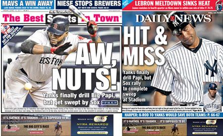 NY Post & NY Daily News sports page covers for Friday, June 10th