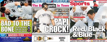 NY media sports page covers for June 8, 2011