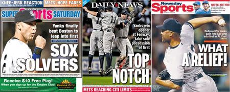 New York tabloid covers for Saturday, August 6, 2011