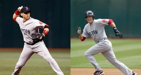 Marco Scutaro (L), Jed Lowrie (R)