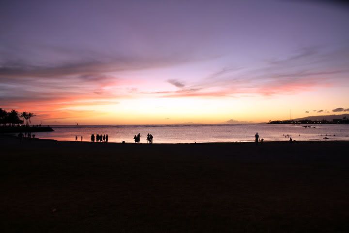 Sunset from Ala Moana Park on October 2, 2011