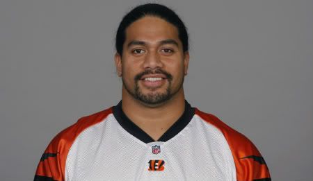 In this handout image provided by the NFL, Jonathan Fanene of the Cincinnati Bengals poses for his 2010 NFL headshot circa 2010 in Cincinnati, Ohio.