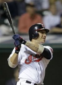 Cleveland Indians' Asdrubal Cabrera watches his three-run home run off Chicago White Sox relief pitcher Addison Reed in the seventh inning of a baseball game Thursday, Sept. 22, 2011, in Cleveland.
