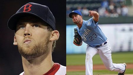 Daniel Bard (L), Danny Duffy (R)