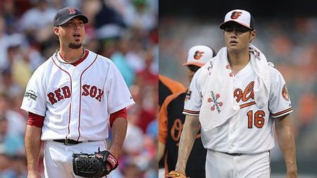 Josh Beckett (L), Wei-Yin Chen (R)