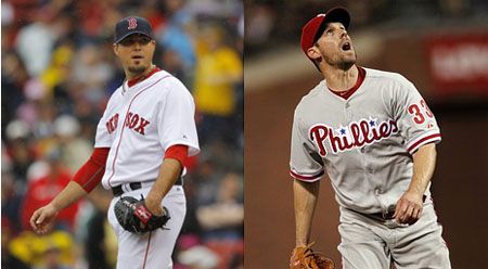 Josh Beckett (L), Cliff Lee (R)