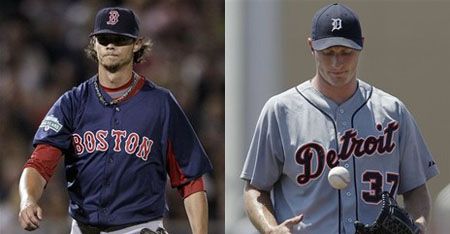 Clay Buchholz (L), Max Scherzer (R)