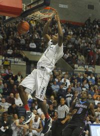 University of Connecticut Huskies forward DeAndre Daniels #2, scores two of his career high 26 points during the second period