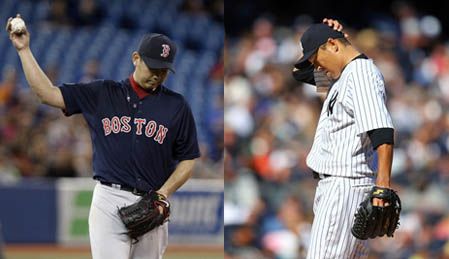 Daisuke Matsuzaka (L), Hiroki Kuroda (R)