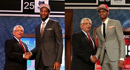 Andre Drummond (L), Jeremy Lamb (R)