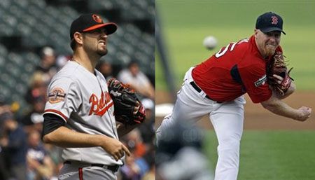 Jason Hammel (L), Aaron Cook (R)