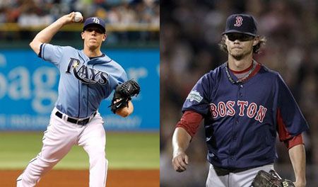 Jeremy Hellickson (L), Clay Buchholz (R)