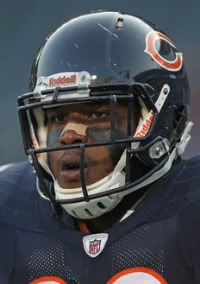 Marcus Harrison #99 of the Chicago Bears participates in warm-ups before a preseason game against the Cleveland Browns at Soldier Field on September 1, 2011 in Chicago, Illinois.