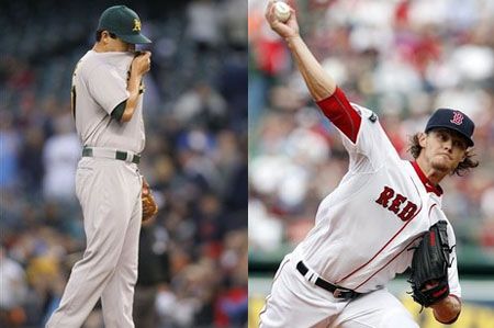 Tommy Milone (L), Clay Buchholz (R)