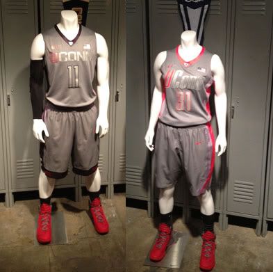 Nike Hyper Elite Platinum UConn Huskies men's and women's basketball uniforms