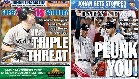 New York tabloid covers for 7/7/12