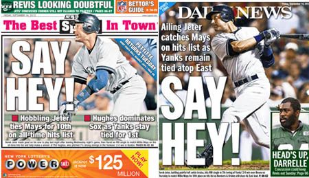 NY Post and NY Daily News sports covers for Friday, September 14