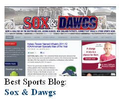 SOX & Dawgs wins best sports blog in Connecticut from the Hartford Courant