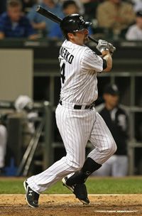 Paul Konerko #14 of the Chicago White Sox bats against the New York Yankees at U.S. Cellular Field on August 22, 2012 in Chicago, Illinois