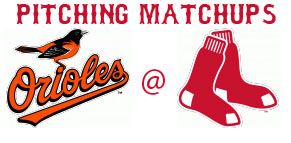 Baltimore Orioles @ Boston Red Sox pitching matchups