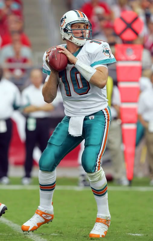 Chad Pennington is already 0-2 and its getting ugly.  But ya gotta love those shoes.