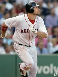 Mark Kotsay's triple tied the game up for the Red Sox.