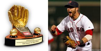 Dustin Pedroia takes home his first Gold Glove