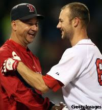 Terry Francona and Jonathan Van Every are all smiles after the game.