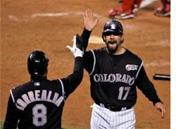Todd Helton scores in the 6th