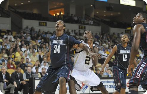 Hasheem Thabeet boxing out - Orlando Sentinel photo