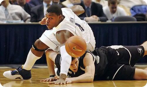 Jeff Adrien going after a loose ball - AP Photo
