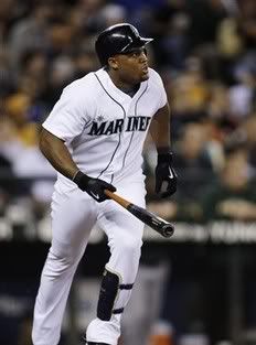 Seattle Mariners' Adrian Beltre watches his solo home in the second inning of a baseball game against the Oakland Athletics, Thursday, Oct. 1, 2009, at Safeco Field in Seattle. - AP Photo
