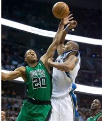 Two of UConn's finest Ray Allen and Caron Butler - AP Photo