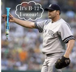 Roger Clemens - Reuters Photo with illustration from SOX & Dawgs