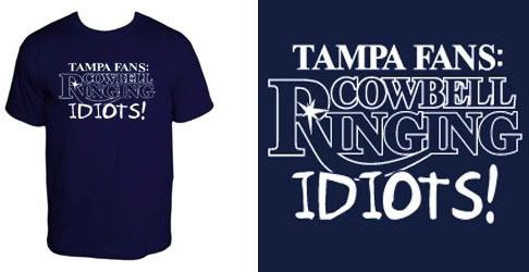 Tampa fans are cowbell ringing idiots