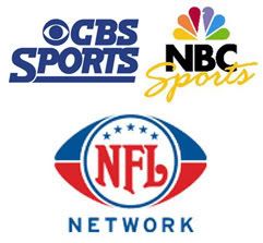 CBS Sports, NBC Sports, NFL Network