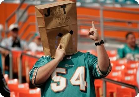 This Dolphins fan got his wish today - AP photo