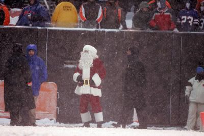 Santa in Cleveland?  That's a miracle.  getty photo.