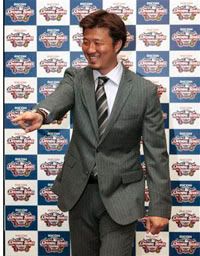 Hideki Okajima at a press conference for opening day in Japan - AP Photo